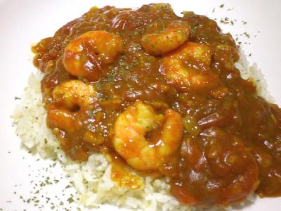 海老とトマトのカレー
