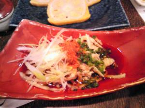 鶏皮のポン酢和え