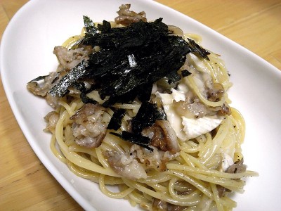 豚肉とカマンベールチーズの和風パスタ 豚肉とカマンベールチーズの和風パスタ