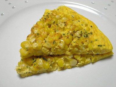 とうもろこしのオムレツ